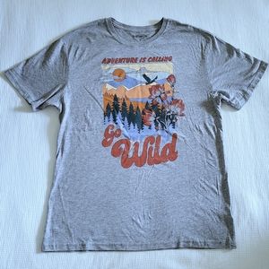 Rebellious One "Adventure Is Calling Go Wild" Graphic Tee👕 - NWT